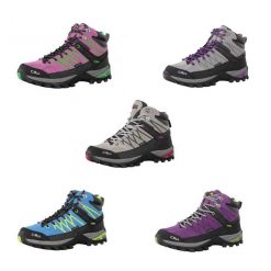 Buty trekkingowe wodoodporne damskie CMP Rigel. Czarne obuwie trekkingowe damskie CMP, bez zapięcia. W wyprzedaży za 299.99 zł.