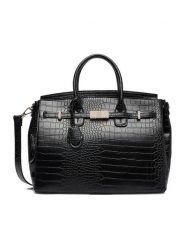 Nine West Torebka CEO-Melia-LDA8377 Czarny. Czarne kuferki damskie Nine West, bez wzorów, z materiału, bez dodatków. Za 279.99 zł.