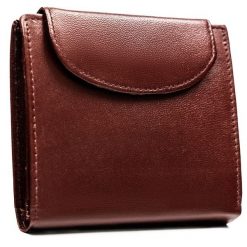 Niewielki portfel damski ze skóry naturalnej w bordowym kolorze zamykany na zatrzask 4U Cavaldi N202-SCL-BL. Czerwone portfele damskie 4U Cavaldi, bez wzorów, ze skóry. Za 69.99 zł.