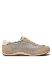 Geox Sneakersy D Vega D4509A 022BV CH62L Beżowy. Brązowe obuwie sportowe damskie Geox, ze skóry, bez zapięcia. Za 399.99 zł.