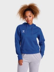 Bluza damska z kapturem Hummel Go 2.0. Szare bluzy damskie Hummel, xs, bez wzorów, z bawełny, z kapturem. Za 233.75 zł.