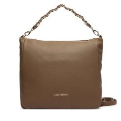 Torebka Valentino. Brązowe torebki klasyczne damskie Valentino, ze lnu, bez dodatków. Za 749.99 zł.