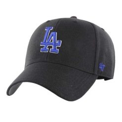 Czapka Z Daszkiem MVP Los Angeles Dodgers. Czarne czapki z daszkiem damskie 47 Brand, bez wzorów. Za 142.99 zł.