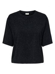 JDY Koszulka w kolorze czarnym rozmiar: S. Czarne koszulki damskie JDY, s, bez wzorów, bez kołnierzyka, bez ramiączek. Za 57.20 zł.