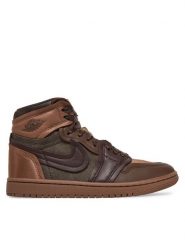 Nike Sneakersy Air Jordan 1 FZ8779 200 Brązowy. Brązowe obuwie sportowe damskie Nike, z materiału, bez zapięcia. Za 819.99 zł.