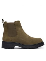 Clarks Sztyblety Orinoco 3 Lane 26329579 Zielony. Zielone botki damskie Clarks, bez obcasa, na płaskiej podeszwie, bez zapięcia. Za 479.99 zł.