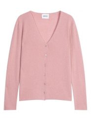 Perfect Cashmere Kaszmirowy kardigan "Paige" w kolorze jasnoróżowym rozmiar: L. Różowe kardigany damskie Perfect Cashmere, l, bez wzorów, z kaszmiru. Za 376.85 zł.