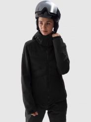 4F Kurtka narciarska w kolorze czarnym rozmiar: XS. Czarne kurtki sportowe damskie 4F, m, bez wzorów, z puchu, bez kaptura. Za 832.64 zł.