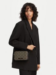 Calvin Klein Torebka Emblem Trio Pebble Shoulder Bag LV04F3533G Brązowy. Brązowe listonoszki damskie Calvin Klein, bez wzorów, z materiału, bez dodatków. Za 449.99 zł.