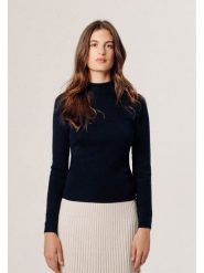 Rodier Sweter w kolorze granatowo-beżowym rozmiar: M. Brązowe swetry klasyczne damskie Rodier, m, z wełny, bez kołnierzyka. Za 208.99 zł.