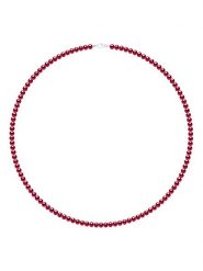 ATELIERS SAINT GERMAIN Naszyjnik perłowy w kolorze czerwonym - dł. 55 cm rozmiar: onesize. Czerwone naszyjniki damskie ATELIERS SAINT GERMAIN, z perłą, srebrne. Za 439.24 zł.