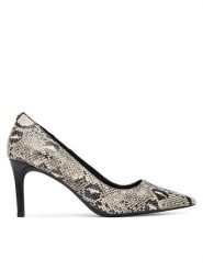MICHAEL Michael Kors Szpilki Alina Felx Pump 40T6HNMP1E Beżowy. Brązowe szpilki damskie MICHAEL Michael Kors, bez wzorów, ze skóry, bez obcasa, na szpilce, bez zapięcia. Za 679.99 zł.