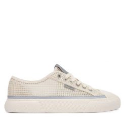 Trampki Calvin Klein. Brązowe trampki damskie Calvin Klein, bez wzorów, bez zapięcia. Za 369.99 zł.