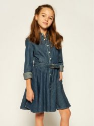 Lauren Ralph Lauren Sukienka codzienna Denim Shirtd 313698860001 Granatowy Regular Fit. Niebieskie sukienki dziewczęce Lauren Ralph Lauren, bez wzorów, z bawełny, bez ramiączek, proste. Za 689.99 zł.