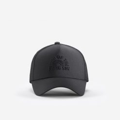 Czapka trekkingowa z daszkiem Travel 500 Trucker. Czarne czapki z daszkiem damskie FORCLAZ, bez wzorów, z elastanu. W wyprzedaży za 39.99 zł.