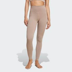 Legginsy All Me 7/8. Brązowe legginsy damskie Adidas, m, bez wzorów, z materiału. Za 279.00 zł.