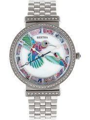 Bertha Zegarek kwarcowy w kolorze srebrnym ze wzorem rozmiar: onesize. Szare, analogowe zegarki damskie Bertha, srebrne. Za 347.99 zł.