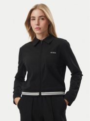 Guess Bluza V6BQ11 W4757 Czarny Regular Fit. Czarne bluzy damskie Guess, l, z aplikacjami, z syntetyku, bez kaptura. Za 434.99 zł.