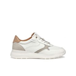 Trenerzy damscy Geox Alleniee. Białe obuwie sportowe damskie Geox, bez zapięcia. Za 403.35 zł.