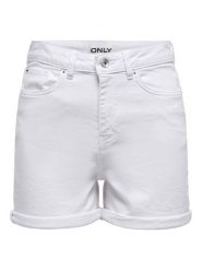 ONLY Szorty dżinsowe w kolorze białym rozmiar: XL. Białe szorty damskie Only, bez wzorów. Za 109.95 zł.