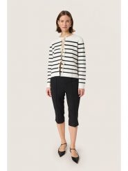 Soaked in Luxury Kardigan w kolorze kremowo-czarnym rozmiar: XL. Brązowe kardigany damskie Soaked in Luxury, xl, bez wzorów, z bawełny. Za 130.99 zł.