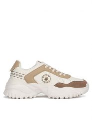 Beverly Hills Polo Club Sneakersy WFA3160-1 Beżowy. Brązowe obuwie sportowe damskie Beverly Hills Polo Club, ze skóry, bez zapięcia. Za 229.99 zł.