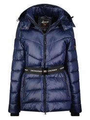 Geographical Norway Kurtka zimowa "Elenor" w kolorze granatowym rozmiar: XXL. Niebieskie kurtki damskie Geographical Norway, na zimę, xxl, bez wzorów, z puchu, bez kaptura. Za 289.88 zł.