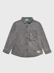 United Colors Of Benetton Koszula jeansowa 5AD6CQ00K Szary Regular Fit. Szare koszule chłopięce United Colors Of Benetton, bez wzorów, z bawełny, bez kołnierzyka, bez ramiączek. Za 169.00 zł.