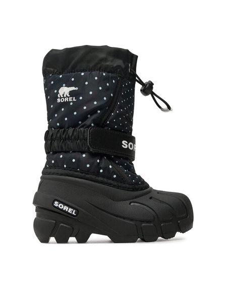 Sorel Śniegowce Flurry™ Print 2114092010 Czarny. Czarne kozaki dziewczęce Sorel, bez wzorów, z materiału, bez obcasa, bez zapięcia. Za 209.99 zł.
