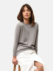 Just Cashmere Kaszmirowy sweter "Janice" w kolorze szarym rozmiar: XL. Szare swetry klasyczne damskie Just Cashmere, xl, z kaszmiru, bez kołnierzyka. Za 354.94 zł.