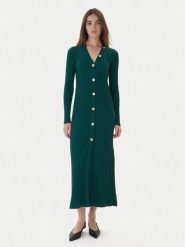 TWINSET Sukienka dzianinowa 252TT3400 Zielony Slim Fit. Zielone sukienki damskie Twinset, bez wzorów, z dzianiny, bez ramiączek. Za 1,289.00 zł.