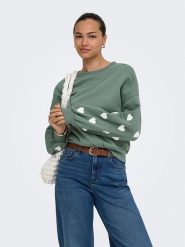 ONLY Bluza w kolorze zielonym rozmiar: XL. Zielone bluzy damskie Only, xl, bez wzorów, bez kaptura. Za 149.95 zł.