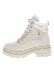 U.S. Polo Assn. Botki w kolorze kremowym rozmiar: 39. Brązowe botki damskie U.S. Polo Assn., bez obcasa, bez zapięcia. Za 223.46 zł.