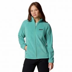 Bluza polarowa damska Columbia Benton Springs Full Zip rozpinana. Czerwone bluzy damskie Columbia, bez wzorów, z polaru, bez kaptura. W wyprzedaży za 179.00 zł.