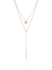 Heliophilia Pozłacany naszyjnik z zawieszką - dł. 65 cm rozmiar: onesize. Czerwone naszyjniki damskie Heliophilia, pozłacane. Za 100.99 zł.