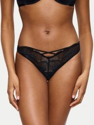 Triumph Stringi Palina Moonlight Kiss 10224827 Czarny. Czarne stringi Triumph, bez wzorów, z syntetyku. Za 81.00 zł.
