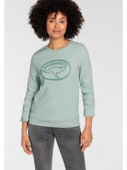 Kangaroos Bluza w kolorze zielonym rozmiar: 48/50. Zielone bluzy damskie KangaROOS, bez wzorów, z bawełny, bez kaptura. Za 86.57 zł.