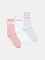 Skarpetki w paski 3 pack - wielobarwny. Skarpetki damskie Sinsay, bez wzorów. Za 15.99 zł.
