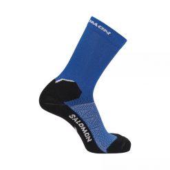Skarpety sportowe do biegania Salomon Speedcross Crew. Czarne skarpetki damskie Salomon, bez wzorów. Za 29.90 zł.