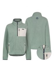 Sublevel Bluza polarowa w kolorze zielono-beżowym rozmiar: XXL. Zielone bluzy damskie Sublevel, xxl, bez wzorów, z polaru, bez kaptura. Za 135.17 zł.