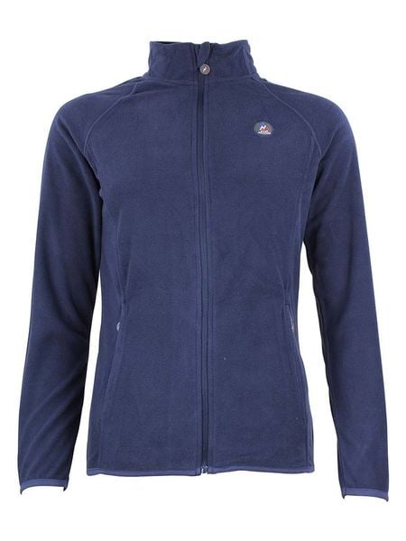 Peak Mountain Kurtka polarowa "Afonor" w kolorze granatowym rozmiar: XL. Niebieskie kurtki damskie Peak Mountain, xl, z aplikacjami, z materiału, bez kaptura. Za 96.14 zł.