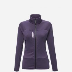 Bluza turystyczna damska Millet Fusion Grid Jkt W active fit Polartec PowerGrid. Fioletowe bluzy damskie Millet, m, bez wzorów, z elastanu, bez kaptura. Za 449.00 zł.