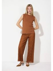 More & More Spodnie w kolorze jasnobrązowym rozmiar: 38. Brązowe spodnie materiałowe damskie More & More, bez wzorów, z koronki. Za 174.95 zł.