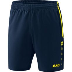 Szorty Jako Competition 2.0. Niebieskie spodenki sportowe damskie JAKO, bez wzorów, do piłki nożnej. Za 198.50 zł.
