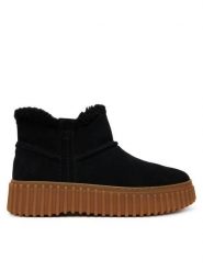 Clarks Botki Torhill Warm 26320239 Czarny. Czarne botki damskie Clarks, bez obcasa, na płaskiej podeszwie, bez zapięcia. Za 519.99 zł.