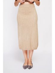 William de Faye Spódnica w kolorze beżowym rozmiar: 36. Brązowe spódnice damskie William de Faye, na co dzień, bez wzorów, ze splotem, klasyczne, midi. Za 113.99 zł.