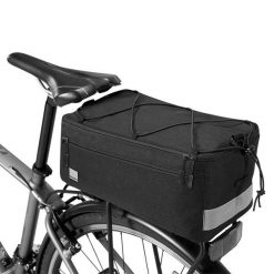 Sakwa rowerowa na bagażnik, SAHOO. Czarne torebki klasyczne damskie SAHOO, z poliesteru, bez dodatków. Za 59.99 zł.