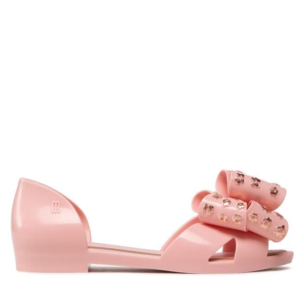 Sandały Melissa. Czerwone sandały damskie Melissa, bez wzorów, bez obcasa, na płaskiej podeszwie, bez zapięcia. Za 319.99 zł.