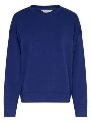 MOSS COPENHAGEN Bluza w kolorze granatowym rozmiar: XS/S. Niebieskie bluzy damskie Moss Copenhagen, s, bez wzorów, z wiskozy, bez kaptura. Za 148.26 zł.