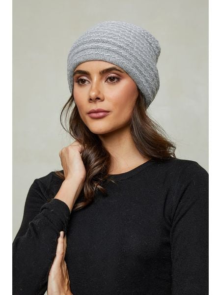 Soft Cashmere Czapka w kolorze szarym rozmiar: onesize. Szare czapki damskie Soft Cashmere, bez wzorów, z materiału. Za 159.95 zł.